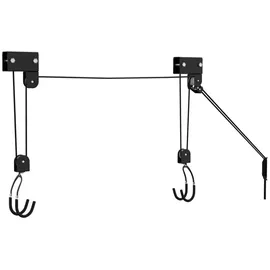 vidaXL Fahrradlift Deckenmontage 57 kg schwarz