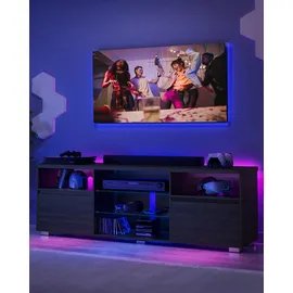 VASAGLE Kailyn TV-Schrank 160 cm Schwarz