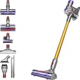 dyson V8 Absolute Silber-Gelb 476547-01 Akku-Zyklon-Staubsauger 21.6 V inkl. Ladegerät, Zyklon-Technik, inkl. Akku, Beutellos