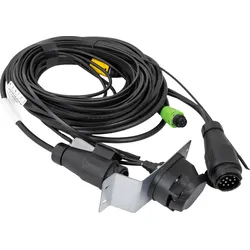 MANTES Elektroinstallation, Bootsanhänger Kabelbaum, 11,67m, 13PIN Stecker, 2x 5PIN Bajonett