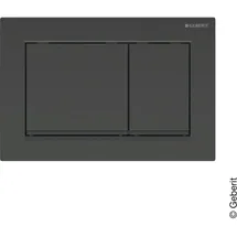 Geberit Omega30 Betätigungsplatte schwarz/schwarz matt 115.080.DW.1