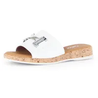 Gabor »RHODOS«, Sommerschuh, Schlupfschuh Komfortschuh in Weite G (=weit), weiß,