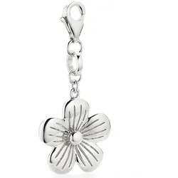 Charm-Einhänger KANGAROOS "Schmuck Geschenk Silber 925 Anhänger Charms Blume", silber (silberfarben), Charms, Damen, Silber 925 (Sterlingsilber)