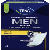 TENA Men Active Fit Absorbierende Protektoren Einlagen Level 2 Monatspaket - 60.0 Stück