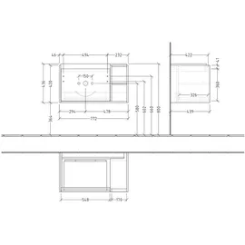 Villeroy & Boch Waschtischunterschrank 1 Auszug 77,2 x 43,6 x 43,9 cm Soft Green