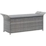 vidaXL Sitzbank 138 x 0 x 0 cm Grau