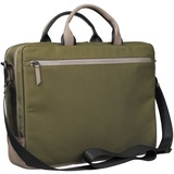 LEONHARD HEYDEN Helsinki Zipped Briefcase 2 Compartments Olive
