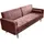 Riess-Ambiente Schlafsofa COUTURE - 196cm altrosa Microvelours 3-Sitzer Couch Bettfunktion ink. Kissen