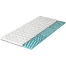 Mirjan24 Topper Weiß, Textil, H2, Beidseitig verwendbar, Profilschaum (Liegefläche: 80x200 cm, Schlafzimmer, Matratzen Shop, Matratzenzubehör, Topper