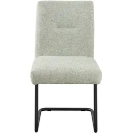 Set One by Musterring Esszimmerstuhl »Tracy« () 2er-Set, Freischwingergestell schwarz, Sitz aus Webstoff, B52 x T65 cm