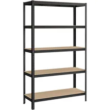 Songmics Schwerlastregal Stahl 60 x 120 x 200 cm schwarz