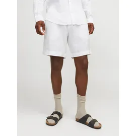 JACK & JONES Shorts JPSTBILL LAWRENCE LINEN SHORTS SRT LN weiß S