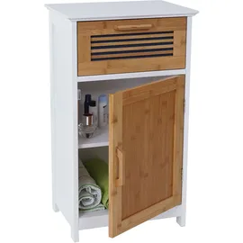 Mendler HWC-A85 Badezimmerkommode 71 x 40 x 31 cm Braun/Weiß