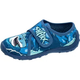 Fischer Markenschuh Hausschuhe Blau 32