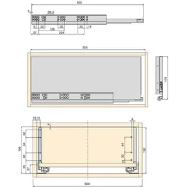 Emuca Kit Chen oder Badezimmer Totex Hoch mit Brettern Inklusive 178 mm - Multicolor