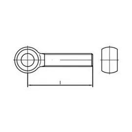Hörger & Geßler Augenschraube DIN 444 Form LB M16 x 140 10 Stück