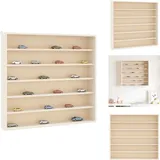 Vidaxl - Sammlervitrine aus Holz mit 6 Regalen 60x8,5x55 cm - Holz-Sammlervitrine - Holz-Sammlervitrinen - Wandvitrine - Wandvitrine