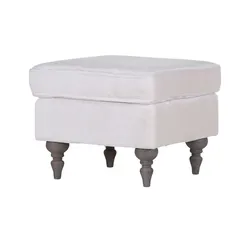 Hocker  Cozy , weiß , Maße (cm): B: 55 H: 44 T: 55