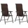 vidaXL Gartenstuhl 59,2 x 92,2 x 28,3 cm braun 2 St.