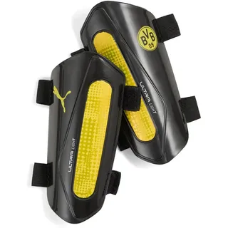 Puma Borussia Dortmund ESS Ultra Light Strap Schienbeinschoner, schwarz - L