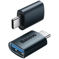 Baseus Ingenuity USB-C to USB-A adapter OTG (blue)