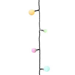 LED Lichterkette BERRY - 120 pastellfarbene Kugeln - 3 unterschiedliche Größen -...