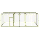 vidaXL Hühnerstall 600 x 300 x 200 cm braun/grün