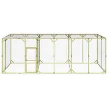 vidaXL Hühnerstall 600 x 300 x 200 cm braun/grün