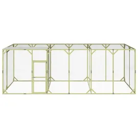 vidaXL Hühnerstall 600 x 300 x 200 cm braun/grün