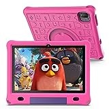 Lipa WQ01 Kinder Tablet Rosa 10,1 Zoll - Kids Tablet - 64 GB Speicher - 3 GB Arbeitsspeicher - Großer Bildschirm - Mit vorinstallierter Spiele-Software - Play Store - Einstellbarer Kinderschutz