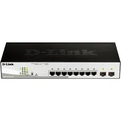 D-LINK Netzwerk-Switch "DGS-1210-10P 10-Port Layer2 PoE Gigabit Smart Managed", schwarz, B:29cm H:7,5cm, Netzwerk-Switches