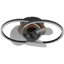 GLOBO Deckenventilator 42 cm Deckenventilator Schwarz