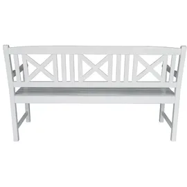 prestige home living outdoor 3-Sitzer Gartenbank 150 x 61 x 89 cm Weiß