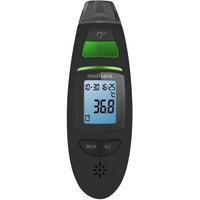 Medisana TM 750 digitales 6in1 Fieberthermometer | Stirnthermometer mit visuellem Fieberalarm, Speicherfunktion und Messung von Flüssigkeiten