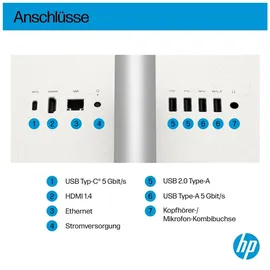 HP AiO 27-cr2275ng 2023 27" Full HD Intel Core Ultra 7 255U 5,2 GHz 16 GB RAM 512 GB SSD Intel UHD Graphics Windows 11 Home