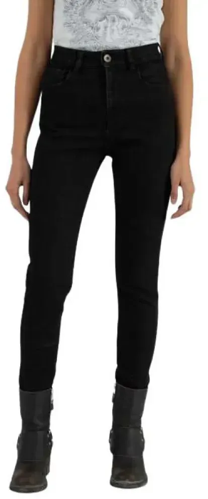 Rokker Rokkertech High Waist Jeans - Black - 28 - 30