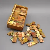 rombol denkspiele Domino Doppel 12 - edles Holzdomino