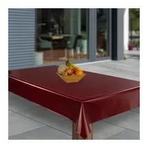 Laro Wachstuch-Tischdecke abwaschbar 80 x 80 cm rot