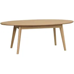 Couchtisch Yumi Oval 130x65cm, Esche Natur