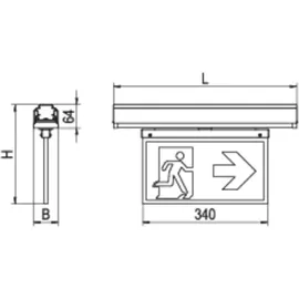 RIDI Homelight Rettungszeichen-Modul VLMF-HW-C 500-11Z-UR Zubehör