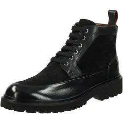Schnürstiefelette MELVIN & HAMILTON "Melvin & Hamilton Stiefelette Leder", Herren, Gr. 44, schwarz, Leder, casual, Schuhe