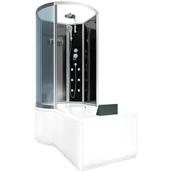 AcquaVapore Kombination Badewanne Dusche K50-R30 Duschtempel 100x170 cm