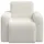 vidaXL Sessel Creme Cord 72 x 71 x 70 cm Creme mit Rollen