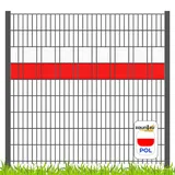 zaunzu Sichtschutz Fanartikel für Polen Doppelstabmatten Volle Streifenbreite GELOCHT