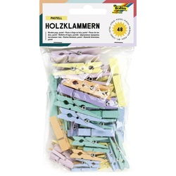 folia Holzklammern mehrfarbig