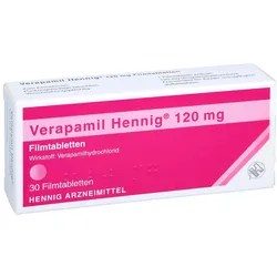 Verapamil Hennig 120 mg Filmtabletten 30 St