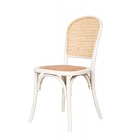 Biscottini, 88 x 45 x 45 cm, Küchenstühle, hergestellt in Italien, Vintage Esszimmer, weiße Stühle aus Holz, Eschenholz, 88x45x45 cm