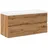 vidaXL Waschbeckenunterschrank mit Einbaubecken Artisan-Eiche