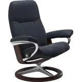 Stressless Stressless® Relaxsessel »Consul«, mit Signature Base, Größe L, Gestell Braun, blau