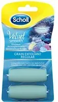 Scholl® Velvet smooth râpe pédicure recharge cristaux de diamants Exfoliant Lime 2 pc(s)